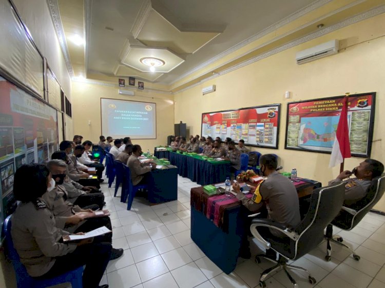 Polres Sikka Adakan Rapat Kerja, Analisa dan Evaluasi Awal Tahun 2022
