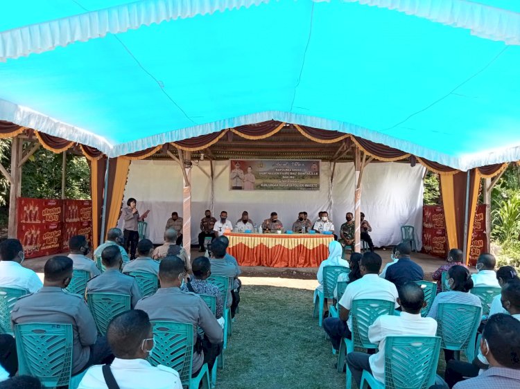 Kapolres Sikka Kunjungi Polsek Waigete Dalam Rangka Tatap Muka Dan Pembinaan Personil