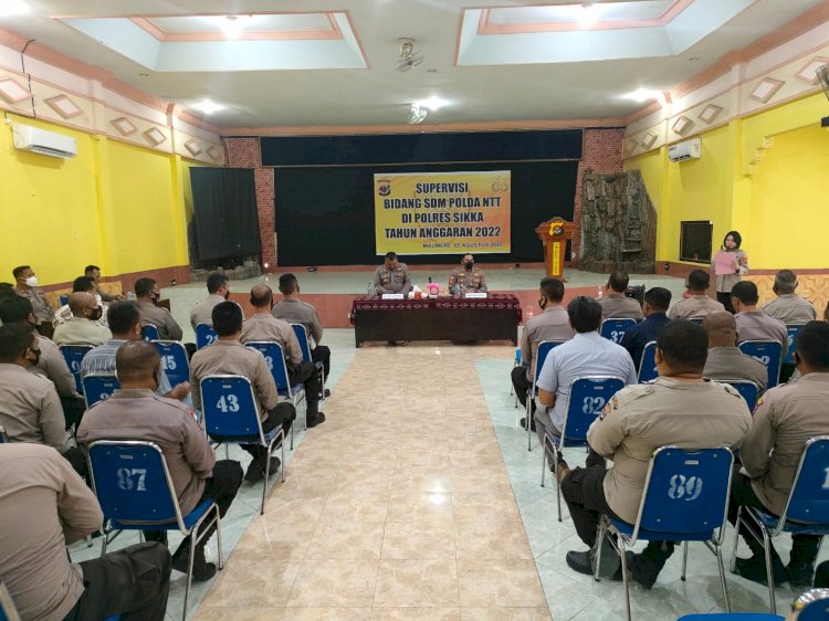 Tim Supervisi Bidang SDM Polda NTT Kunjungi Polres Sikka