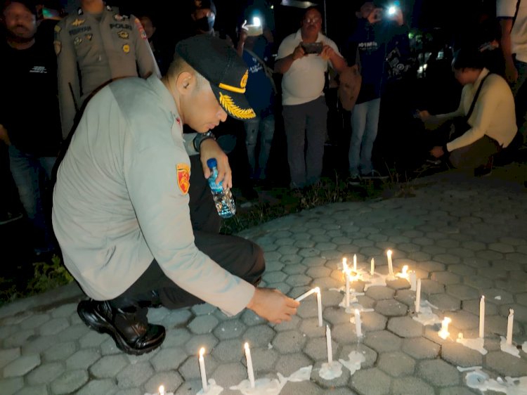 Kapolres Sikka hadiri doa bersama 1000 Lilin Untuk Korban Kanjuruhan
