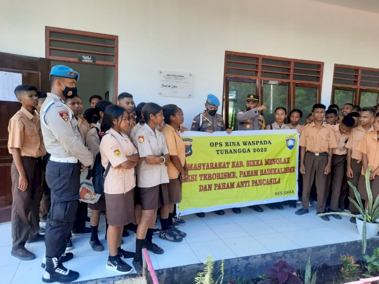 Sat Binmas Polres Sikka  Laksanakan Operasi Bina Waspada Turangga 2022 Di Dua Lokasi