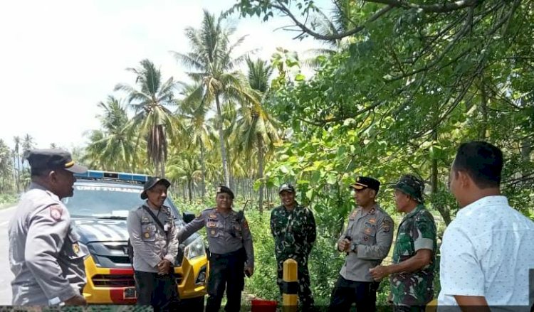 Kapolres Sikka Pantau Pengamanan Pengukuran Batas Tanah HGU di Waigete