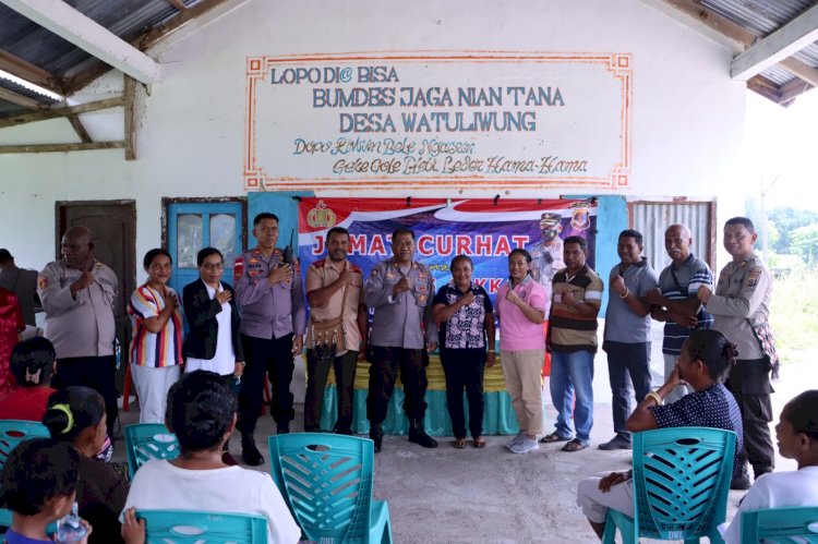 Jumat Curhat, Polres Sikka dengarkan dan serap aspirasi warga Desa Watuliwung