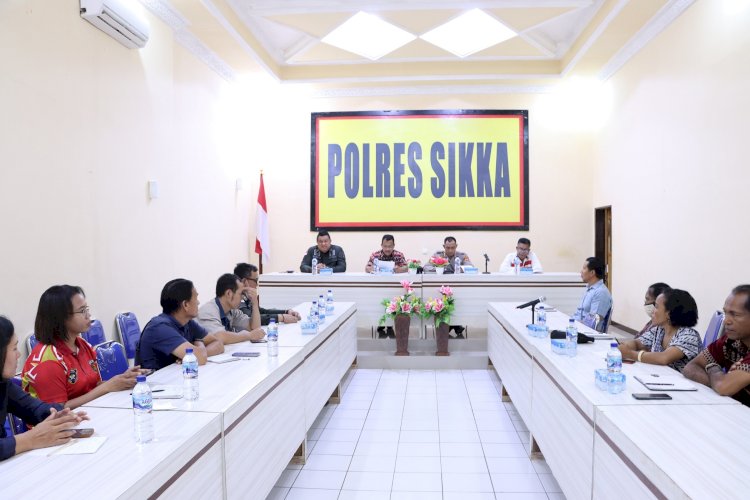 Kapolres Sikka Pimpin Rapat Koordinasi Terkait Kejahatan TPPO di Wilayah Kabupaten Sikka