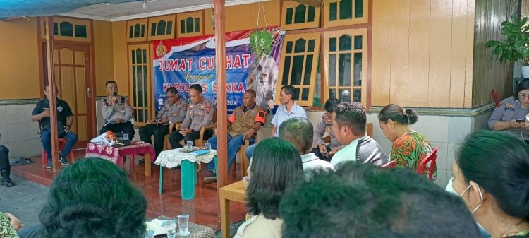 Jumat Curhat, Wakapolres Sikka serap aspirasi masyarakat Kelurahan Kabor