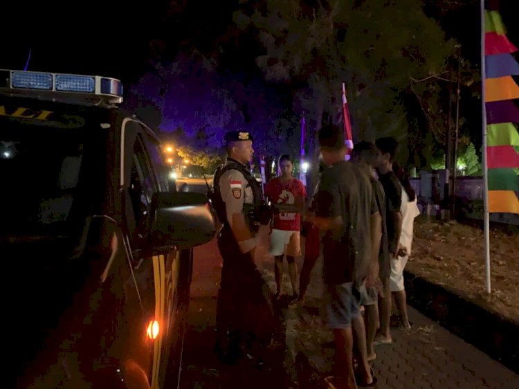 Demi Kenyamanan Masyarakat, Personil Sat Samapta Laksanakan Patroli Malam