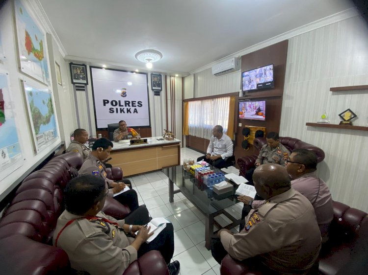 Kapolres Sikka Pimpin Anev Ops Mantap Brata Turangga 2023-2024
