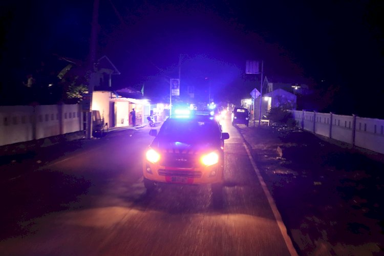 Operasi Mantap Brata, Polres Sikka Laksanakan Patroli Malam Skala Besar