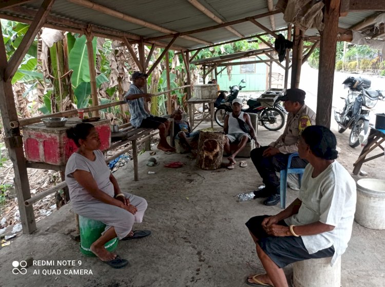 Tingkatkan Sambang Bhabinkamtibmas PosPol Mego sambang warga di Desa binaannya