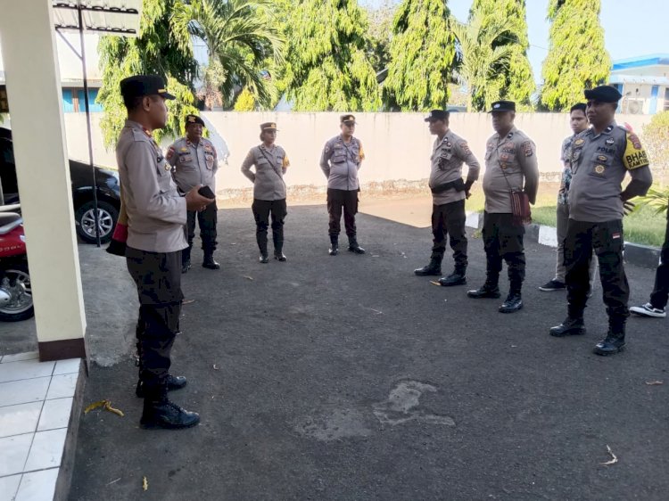 Pengamanan Kampanye Personel Polres Sikka Tetap Jaga Netralitas