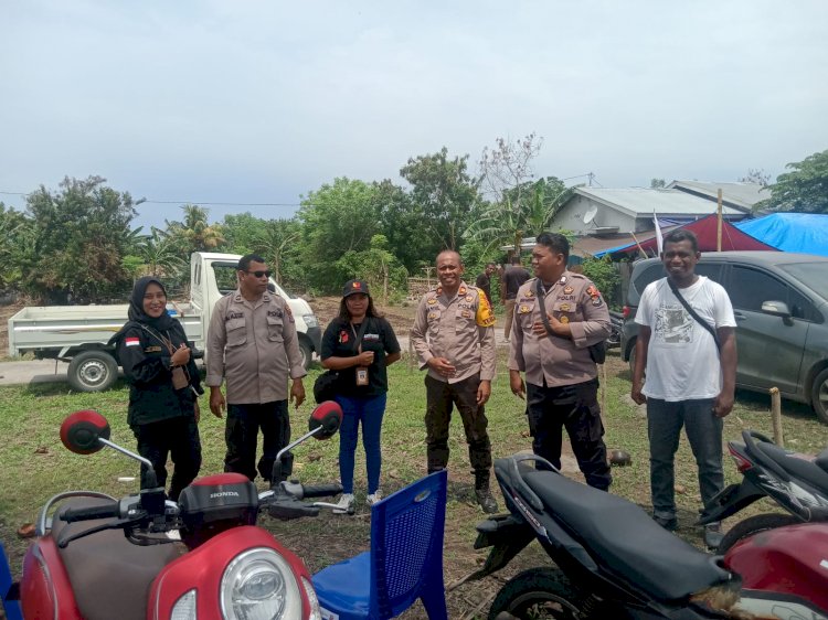 Personel Polres Sikka Amankan Delapan Titik Kampanye Tatap Muka Di Kabupaten Sikka