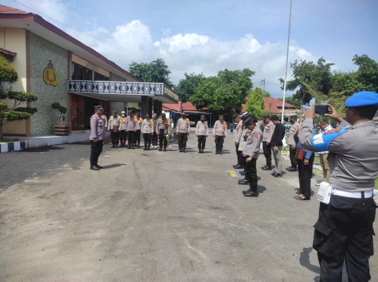 Personel Polres Sikka Amankan 59 Titik Lokasi Kampanye di Kab. Sikka