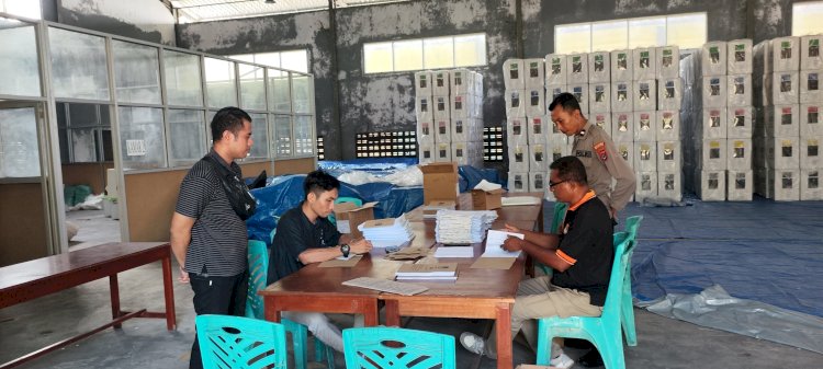 Satgas OMB Turangga Polres Sikka amankan Penyortiran Formulir C untuk Pemilu 2024
