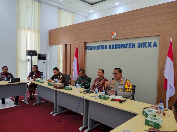 Kapolres Sikka hadiri Rapat Koordinasi Pelaksanaan Penanggulangan Konflik Sosial di Kabupaten Sikka