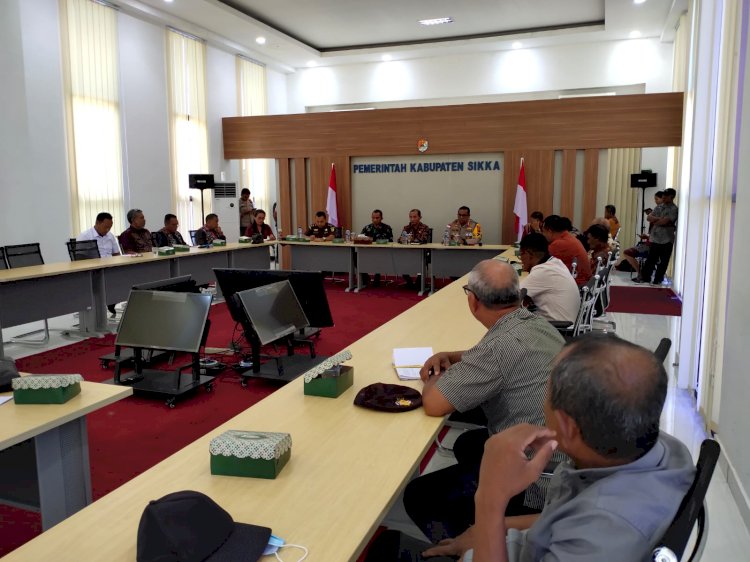 Kapolres Sikka hadiri Rapat Koordinasi Pelaksanaan Penanggulangan Konflik Sosial di Kabupaten Sikka
