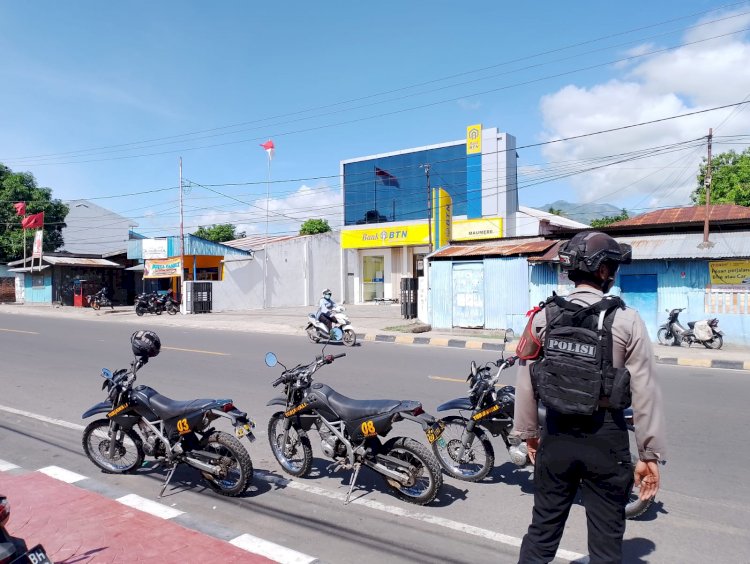 Unit Turjawali Sat Samapta Polres Sikka Patroli dan Pengaturan Lalu Lintas, Hadirkan Rasa Aman di Tengah Masyarakat