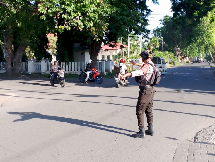 Unit Turjawali Sat Samapta Polres Sikka Patroli dan Pengaturan Lalu Lintas, Hadirkan Rasa Aman di Tengah Masyarakat