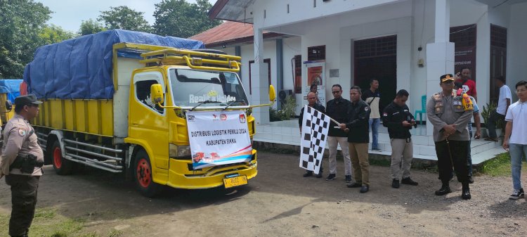 Hari ke-3 Pendistribusian Logistik Pemilu di Kabupaten Sikka Berlangsung Lancar dan Aman