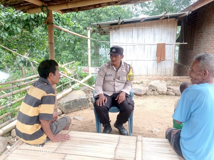 Pererat Hubungan Polri Dengan Warga Bhabinkamtibmas Pospol Mego Aktif Sambang Desa