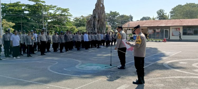 Polres Sikka Gelar Apel Kesiapan untuk Pengamanan Operasi Semana Santa Turangga 2024