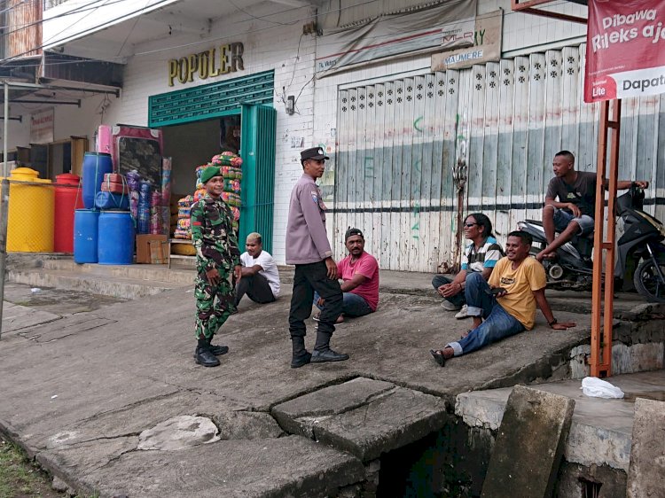 Anggota TNI-Polri Himbau Masyarakat Jaga Kamtibmas Selama Mudik Lebaran