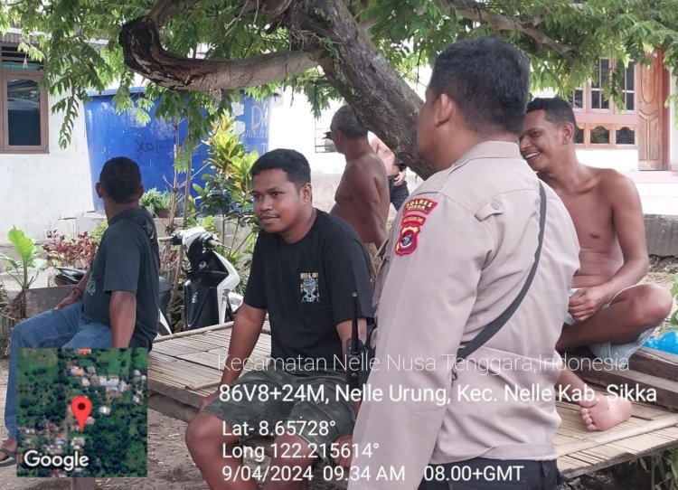 Polsek Nelle Polres Sikka Lakukan Patroli Rutin untuk Menjaga Situasi Kamtibmas