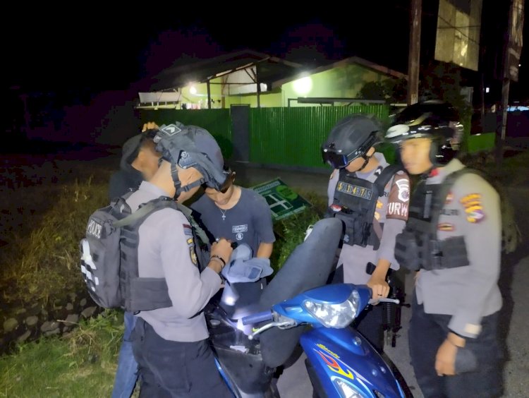 Unit Turjawali Polres Sikka Lakukan Patroli Malam di Wilayah Seputaran Kota Maumere