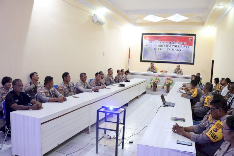 Lakukan Supervisi, Biro SDM Polda NTT Kunjungi Polres Sikka