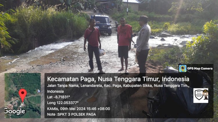 Patroli dan Monitoring Cuaca di Wilayah Hukum Polsek Paga