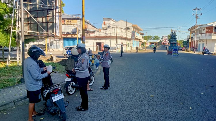 Penertiban Kendaraan Bermotor oleh Sat Lantas Polres Sikka: Meningkatkan Keselamatan dan Ketertiban Lalu Lintas