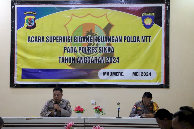 Tingkatkan Pengelolaan Keuangan, Polres Sikka Terima Kunjungan Tim Supervisi Keuangan Bidkeu Polda NTT