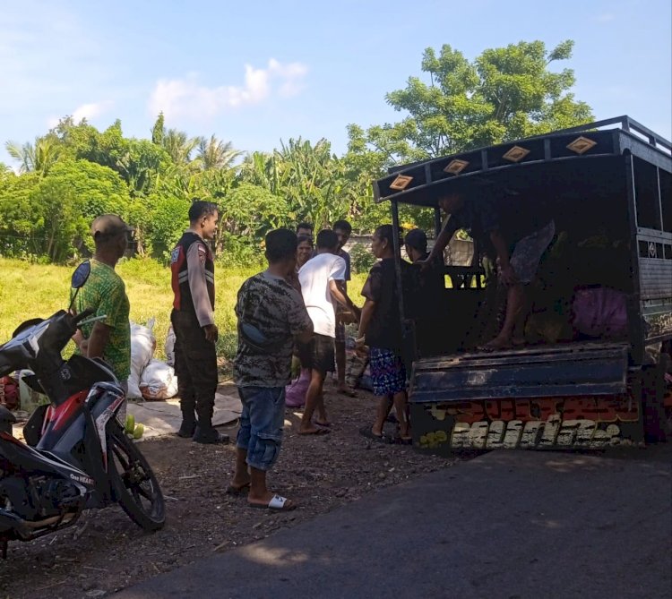 Jaga Sitkamtibmas, Kanit Samapta Polsek Kewapante Laksanakan Patroli Rutin