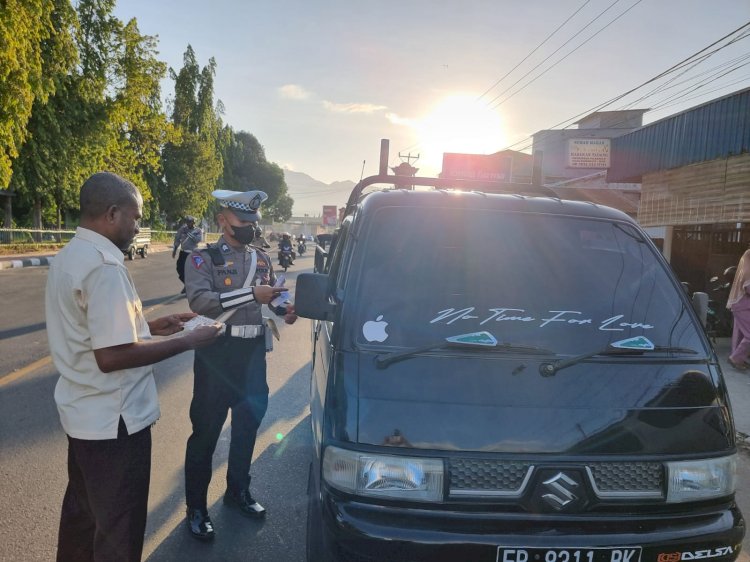 Polres Sikka Gelar Kegiatan Penertiban Ranmor untuk Ciptakan Kamseltibcar Lantas yang Aman dan Tertib