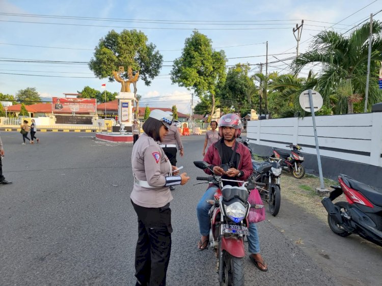 Operasi Penertiban Ranmor di Wilayah Hukum Polres Sikka Menciptakan Kamseltibcar Lantas yang Aman