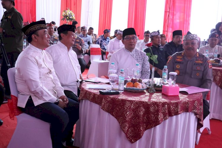 Sespim Lemdiklat Polri Letakan Batu Pertama Bangun Masjid, Didesain Ridwan Kamil