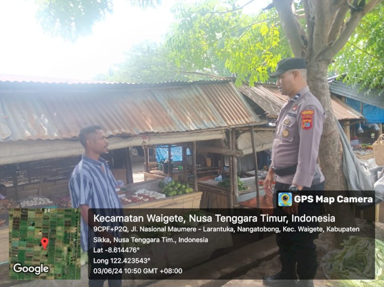 KEGIATAN PATROLI OLEH PIKET JAGA POLSEK WAIGETE - POLRES SIKKA.