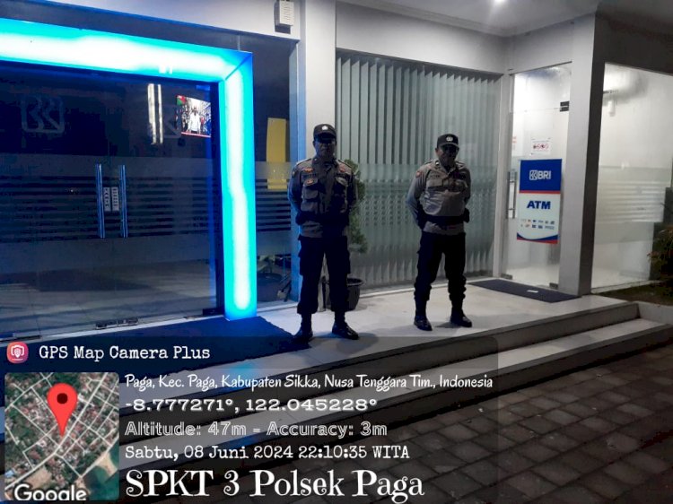 Demi Terciptanya Daerah Yang Aman dan Kondusif, Piket Jaga Melaksanakan Patroli Presisi Rutin di Wilayah Hukum Polsek Paga, Polres Sikka