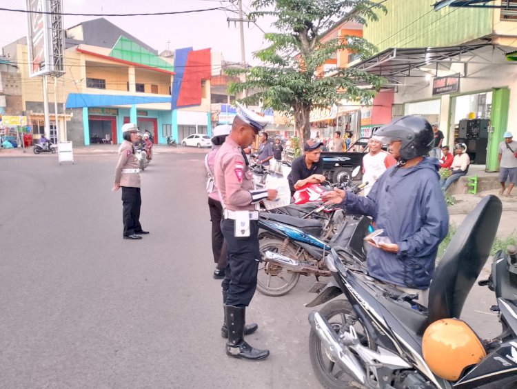 Satuan Lalu Lintas Polres Sikka Laksanakan Penertiban Ranmor di wilayah Kec. Alok Timur