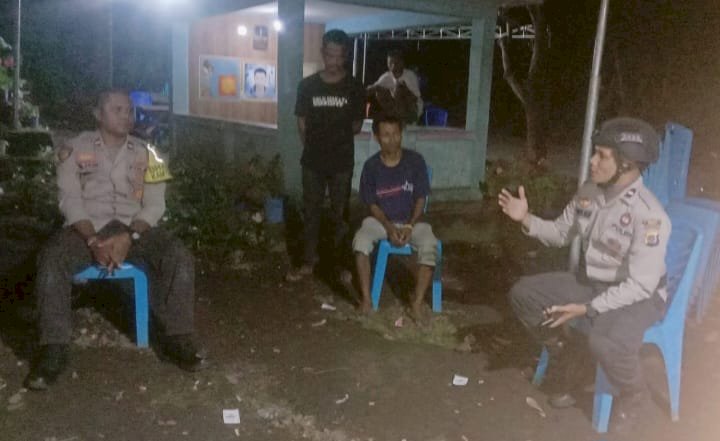 CIPTAKAN SUASAN AMAN DAN KONDUSIF, PIKET SPKT II POLSEK WAIGETE LAKSANAKAN KEGIATAN PATROLI