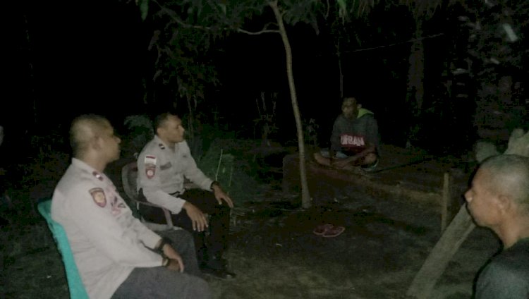 KEGIATAN PATROLI OLEH PIKET JAGA REGU II POLSEK WAIGETE KE DESA MAHEKELAN, EGON DAN NANGATOBONG