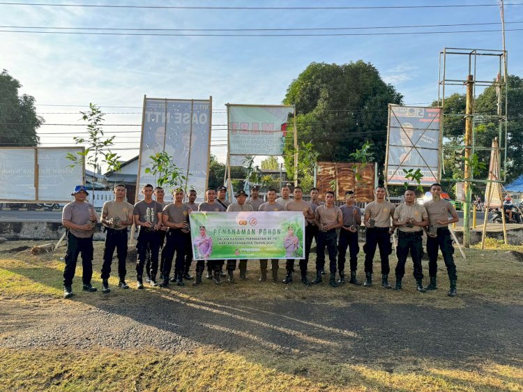 Polri Peduli Penghijauan, Polres Sikka Lakukan Penanaman Pohon Dalam Rangka Menyambut Hari Bhayangkara ke-78