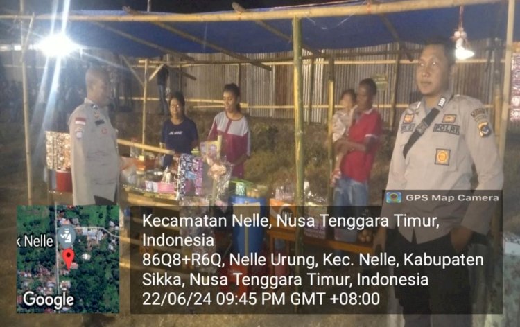 Patroli Rutin Polsek Nelle Polres Sikka Tingkatkan Keamanan Wilayah