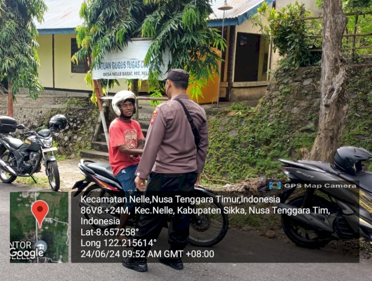 Wujud Nyata Kehadiran Polisi di Tengah Masyarakat : Polsek Nelle Lakukan Patroli Rutin.