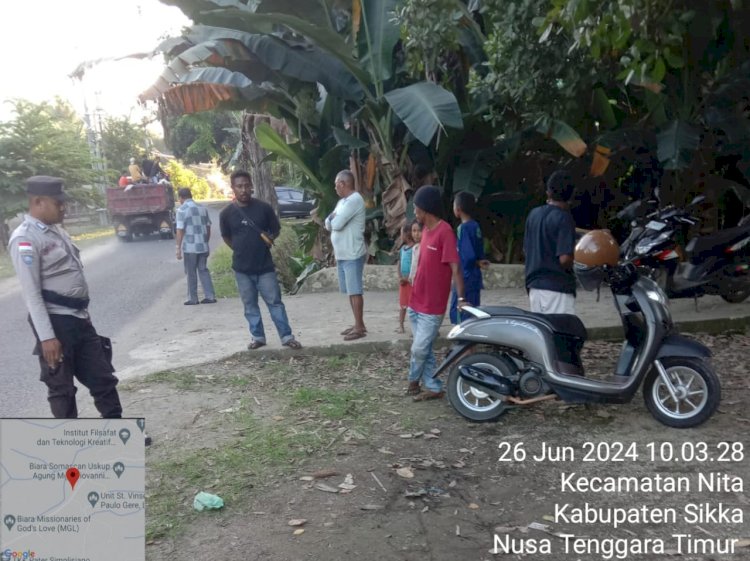 Jaga Kondusifitas Wilayah Polsek Nita Gelar Patroli Rutin