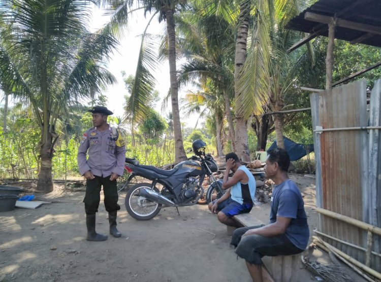 Patroli Rutin Pos Pol Ndete Polsek Alok, Polres Sikka, Berjalan Lancar dan Kondusif