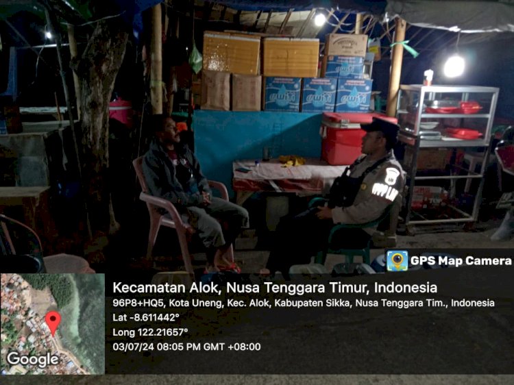 Pospol KP3 Laut Polsek Alok Wujudkan Keamanan Pelabuhan Maumere Dengan Patroli Rutin