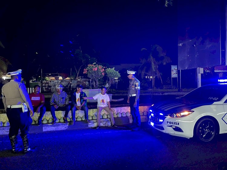 Patroli Lampu Biru di Wilayah Hukum Polres Sikka, Guna Ciptakan Kamseltibcarlantas