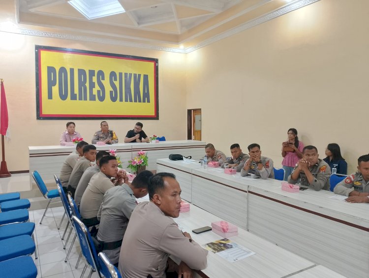 Kegiatan Sosialisasi Perumahan oleh Bank BTN Maumere dan PT. Maumere Putra Development di Polres Sikka