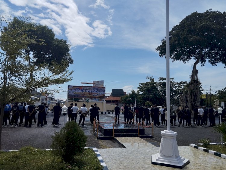 Hari Pertama Pelaksanaan Pelatihan Satpam Gada Pratama di Polres Sikka