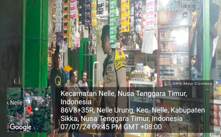 Kegiatan Patroli Rutin oleh Polisi Sektor Nelle, Polres Sikka